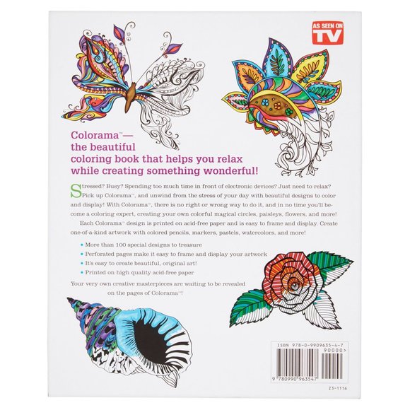 5/$25 - Colorama Coloring Book with 6 Double-sided Colored Pencils - Picture 4 of 4